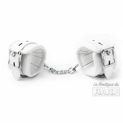 BDSMaster Menottes De Chevilles Cuff Bomb Blanches -GODES EN SILICONE Soldes menottes de chevilles cuff bomb blanches 2