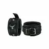 Kiotos Menottes De Chevilles En Cuir 5cm Noir