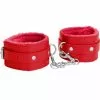 Ouch! Menottes De Poignet Plush Rouge -GODES EN SILICONE Soldes menottes de poignet plush rouge 4
