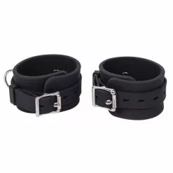 Kiotos Menottes De Poignets En Silicone DELUXE Noir