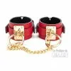 LuxuryFantasy Menottes De Poignets Goldy Cuff Rouge-Noir -GODES EN SILICONE Soldes menottes de poignets goldy cuff rouge noir