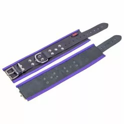 The Red Menottes En Cuir Pour Chevilles Noir-Violet -GODES EN SILICONE Soldes menottes en cuir pour chevilles noir violet 2