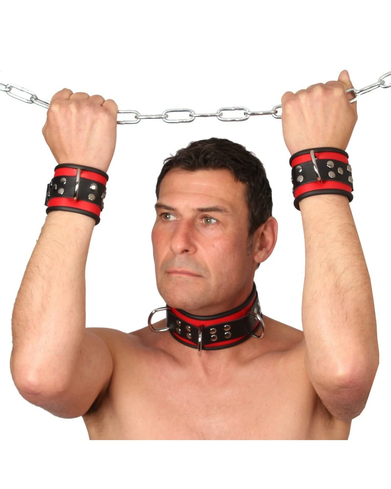 The Red Menottes En Cuir - Rouge-Noir 4 The Red Menottes En Cuir - Rouge-Noir – Image 2