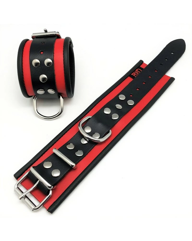 The Red Menottes En Cuir - Rouge-Noir 3 The Red Menottes En Cuir - Rouge-Noir