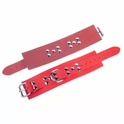 The Red Menottes En Cuir Ultra Rouges 10 The Red Menottes En Cuir Ultra Rouges -GODES EN SILICONE Soldes menottes en cuir ultra rouges 3