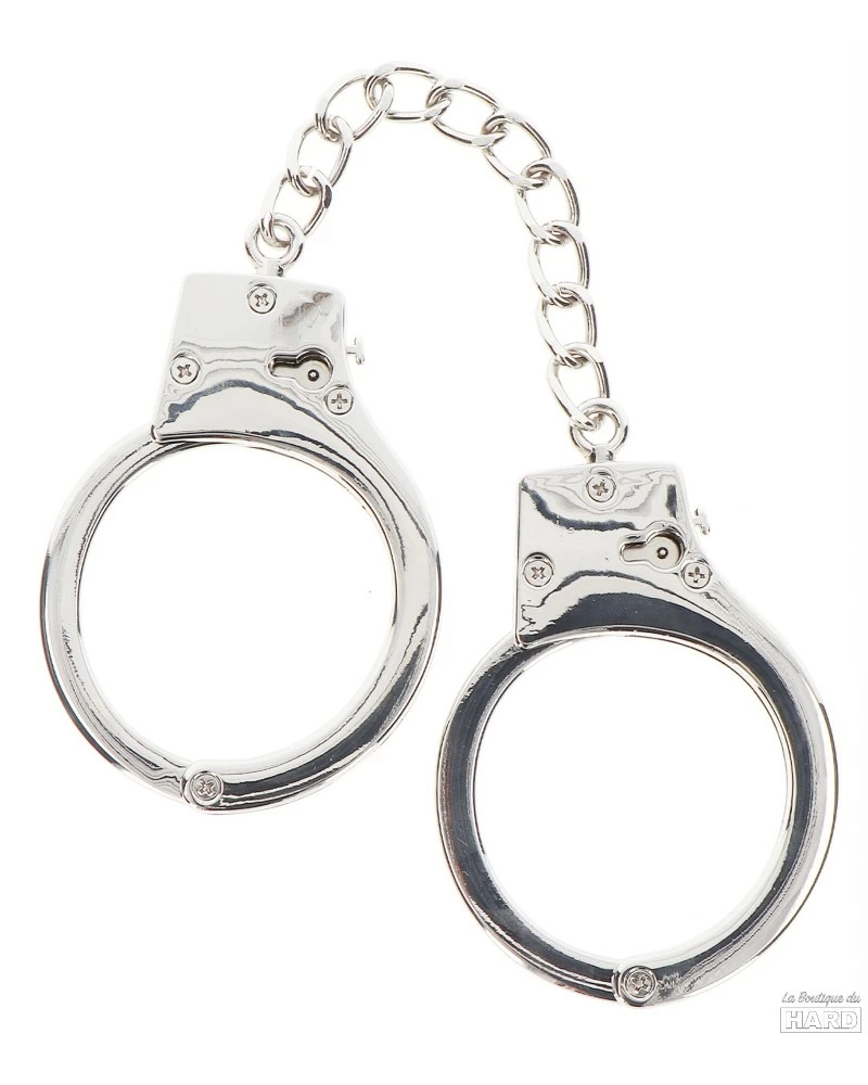 Menottes En Métal Taboom Argentées 6 Menottes En Métal Taboom Argentées – Image 4