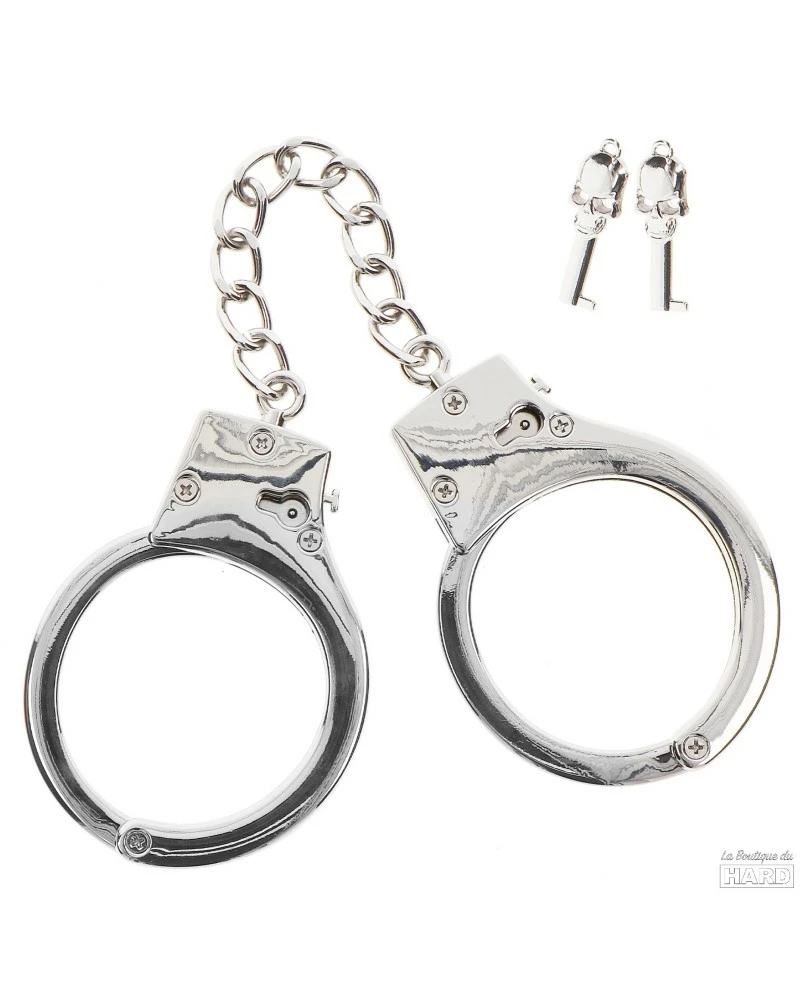Menottes En Métal Taboom Argentées 7 Menottes En Métal Taboom Argentées – Image 5
