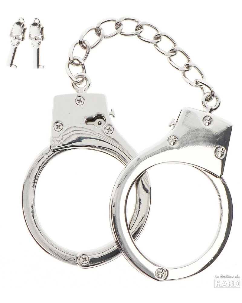 Menottes En Métal Taboom Argentées 8 Menottes En Métal Taboom Argentées – Image 6