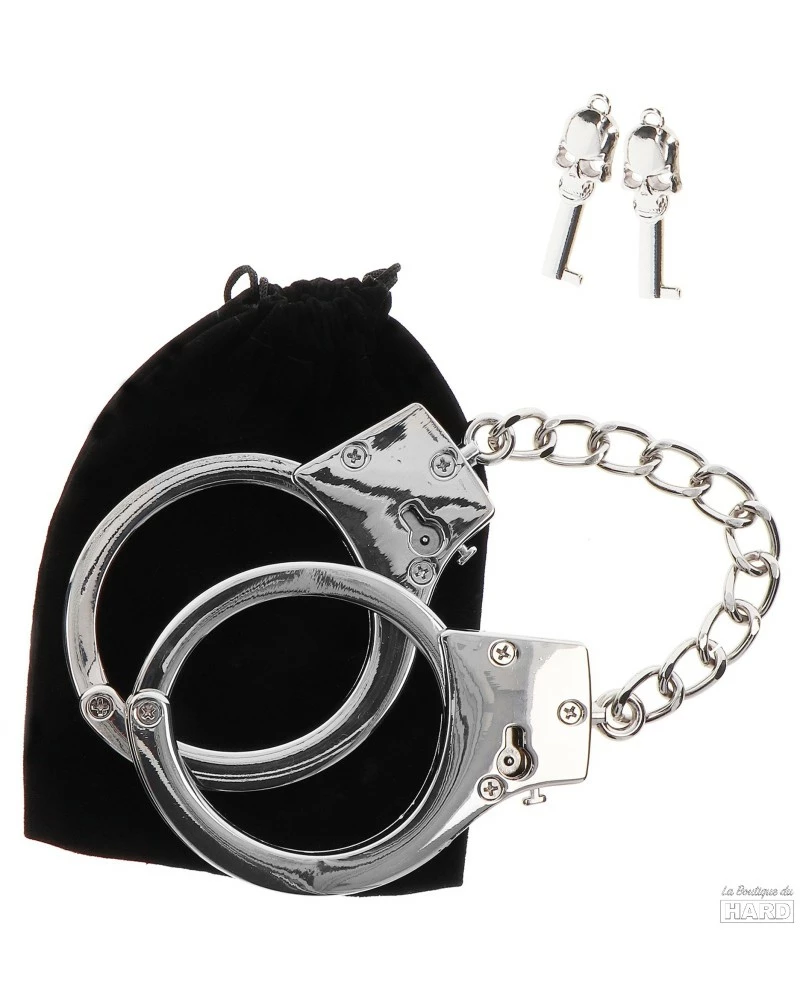 Menottes En Métal Taboom Argentées 9 Menottes En Métal Taboom Argentées – Image 7