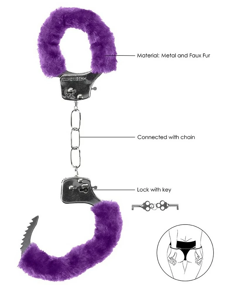 Ouch! Menottes Pleasure Furry Violet 7 Ouch! Menottes Pleasure Furry Violet – Image 5