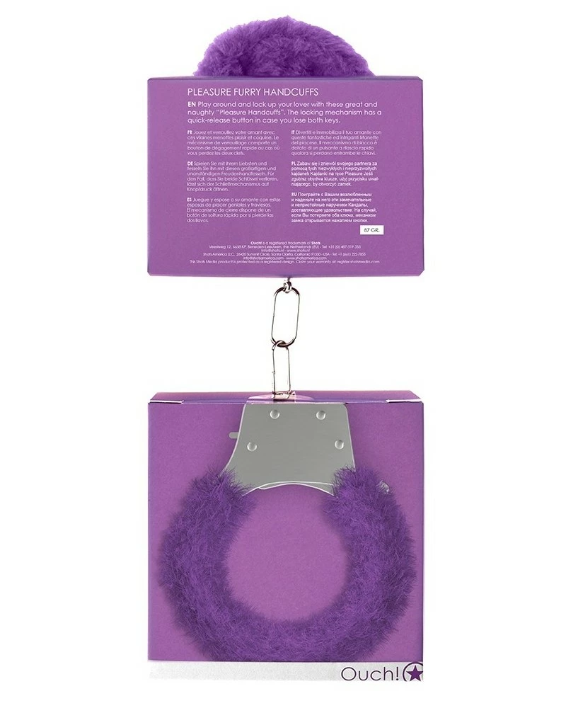 Ouch! Menottes Pleasure Furry Violet 8 Ouch! Menottes Pleasure Furry Violet – Image 6