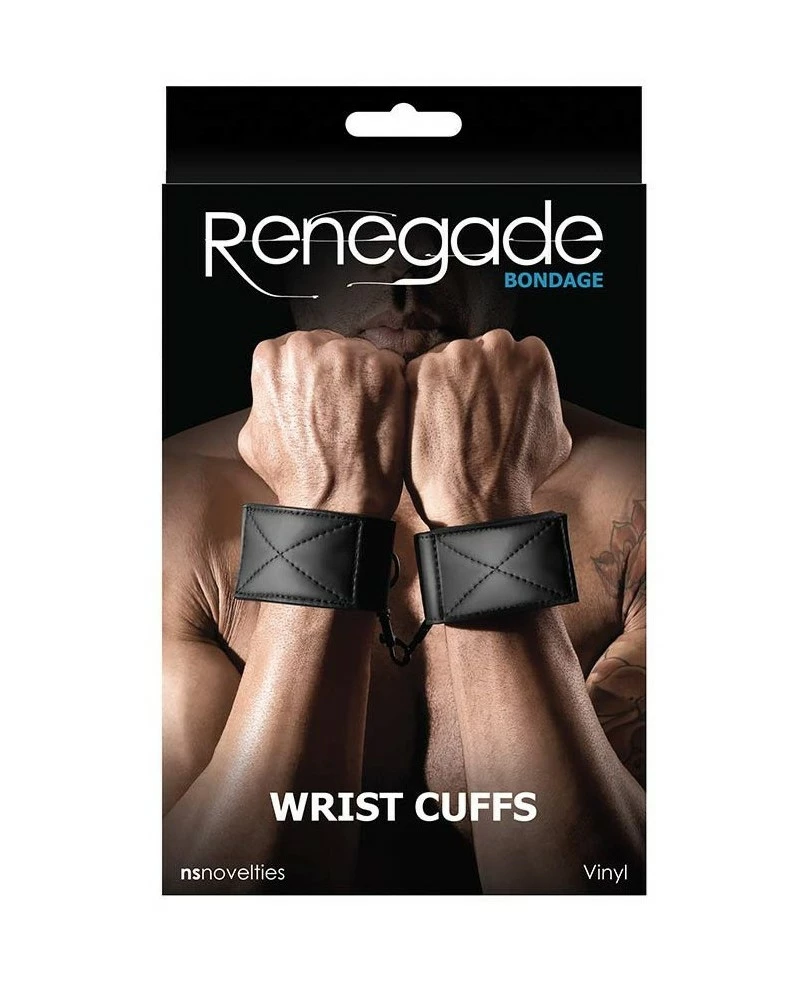 Menottes Pour Poignets Renegade Noir 4 Menottes Pour Poignets Renegade Noir – Image 2