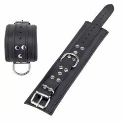 The Red Menottes Rembourrées En Cuir Pour Chevilles Noir -GODES EN SILICONE Soldes menottes rembourrees en cuir pour chevilles noir 2