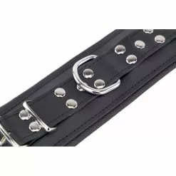 The Red Menottes Rembourrées En Cuir Pour Les Poignets Noir 12 The Red Menottes Rembourrées En Cuir Pour Les Poignets Noir -GODES EN SILICONE Soldes menottes rembourrees en cuir pour les poignets noir 4