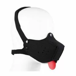 Kinky Puppy Museau + Langue Néoprène Puppy Noir