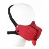 Kinky Puppy Museau + Langue Néoprène Puppy Rouge -GODES EN SILICONE Soldes museau langue neoprene puppy rouge 3