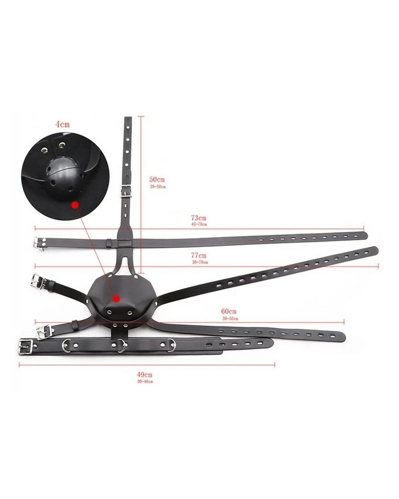 Generique Muselière Sm Harness Head Noire 8 Generique Muselière Sm Harness Head Noire – Image 6