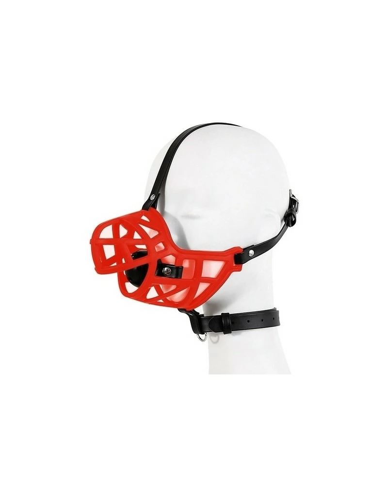 Kinky Puppy Muselière Sm Muzzle Strap Rouge S 3 Kinky Puppy Muselière Sm Muzzle Strap Rouge S