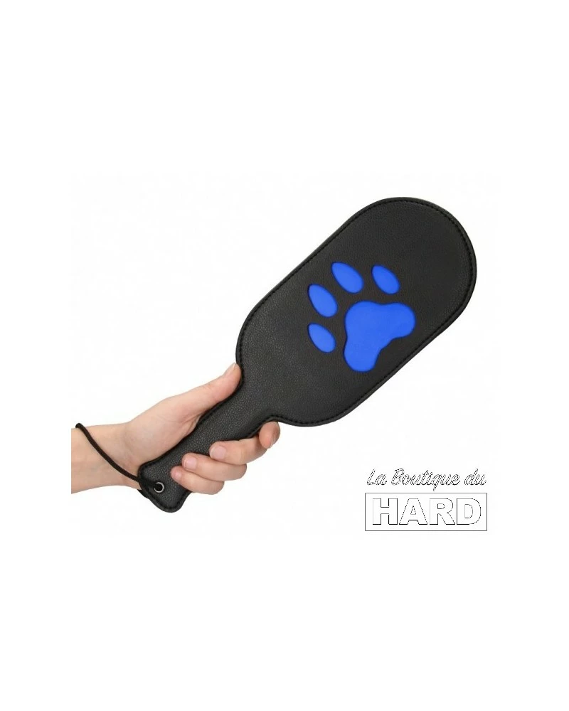 Ouch! Puppy Play Paddle Paw 33cm Noir-Bleu 5 Ouch! Puppy Play Paddle Paw 33cm Noir-Bleu – Image 3