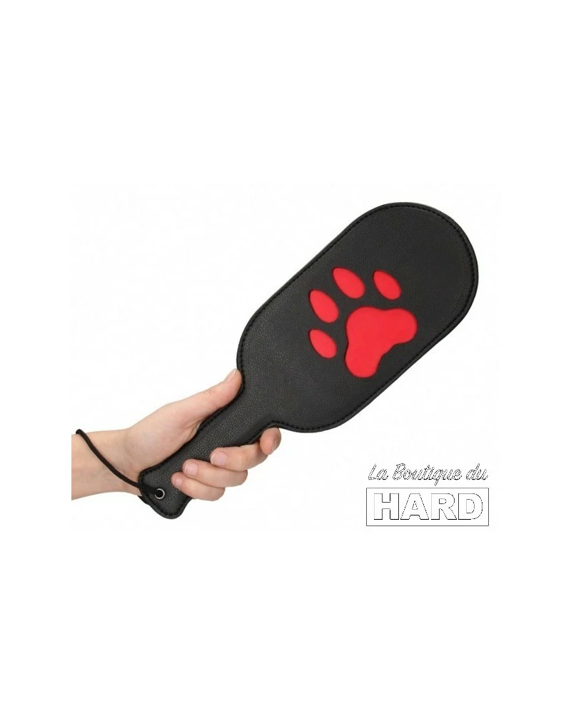 Ouch! Puppy Play Paddle Paw 33cm Noir-Rouge 5 Ouch! Puppy Play Paddle Paw 33cm Noir-Rouge – Image 3