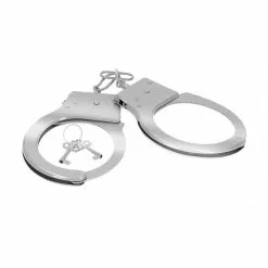 La Boutique Du Hard Paire De Menottes En Métal Cuffs On Argentées -GODES EN SILICONE Soldes paire de menottes en metal cuffs on argentees 2