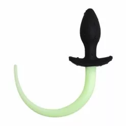 Kinky Puppy Plug Queue De Chien Phosphorescente Luminous Puppy 8 X 3.2cm Vert Fluo -GODES EN SILICONE Soldes plug queue de chien phosphorescente luminous puppy 8 x 32cm vert fluo 2
