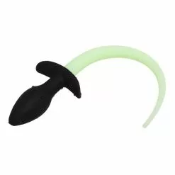 Kinky Puppy Plug Queue De Chien Phosphorescente Luminous Puppy 8 X 3.2cm Vert Fluo -GODES EN SILICONE Soldes plug queue de chien phosphorescente luminous puppy 8 x 32cm vert fluo 3