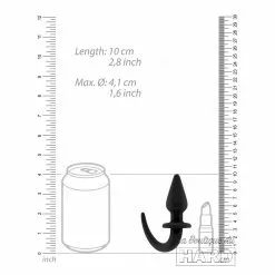 Ouch! Puppy Play Plug Queue De Chien Puppy Plug 9 X 4cm Noir -GODES EN SILICONE Soldes plug queue de chien puppy plug 9 x 4cm noir 2
