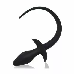 Kinky Puppy Plug Queue De Chien Silicone 7.5 X 3.1cm Noir