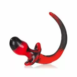 Oxballs Plug Queue De Chien Swirl 8.5 X 4.4 Cm Rouge