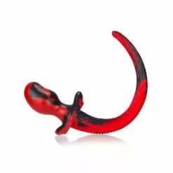 Oxballs Plug Queue Puppy Tail Beagle 9.5 X 5 Cm Rouge