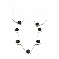 The Red PUPPY SET OREILLES ET LANGUE EN CUIR BLANC