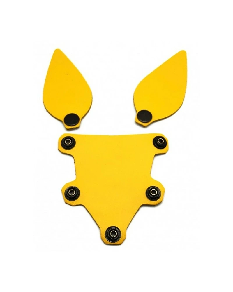 The Red PUPPY SET OREILLES ET LANGUE EN CUIR JAUNE 3 The Red PUPPY SET OREILLES ET LANGUE EN CUIR JAUNE