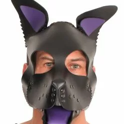 The Red PUPPY SET OREILLES ET LANGUE EN CUIR VIOLET -GODES EN SILICONE Soldes puppy set oreilles et langue en cuir violet 3