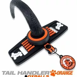 Queue De Chien Oxballs Tail Handler Orange -GODES EN SILICONE Soldes queue de chien oxballs tail handler orange 3