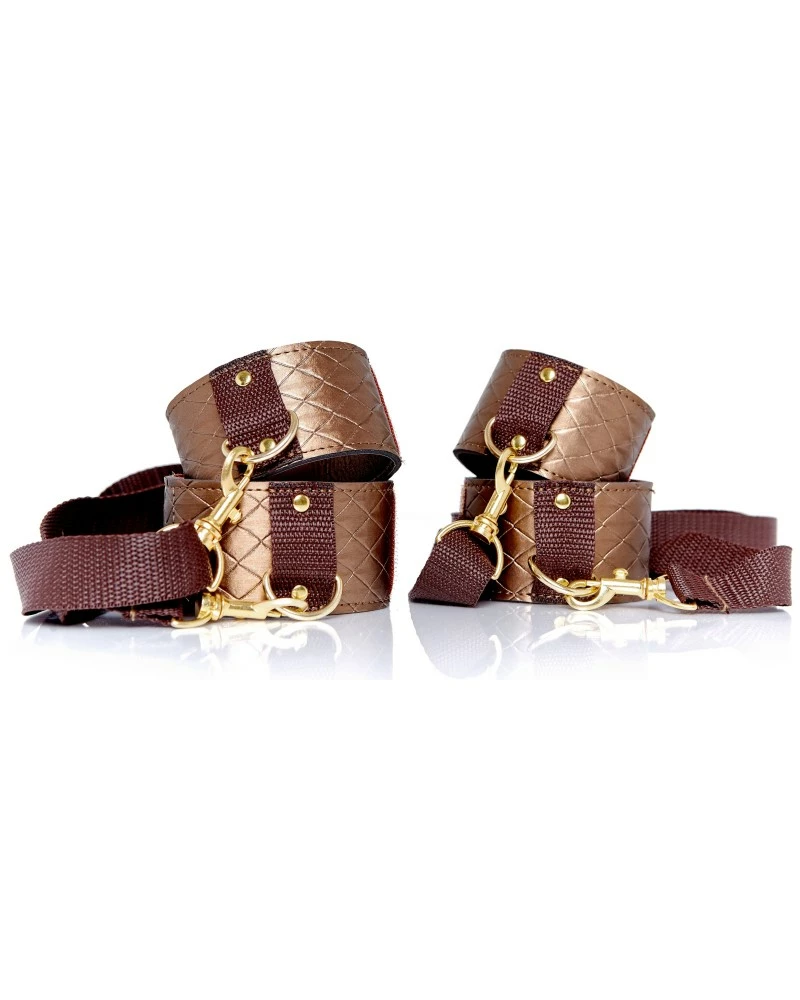 Allure X-Play Sangles D'attache Chevilles-Poignets My Desire Bronze 3 Allure X-Play Sangles D'attache Chevilles-Poignets My Desire Bronze