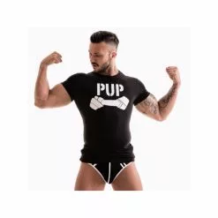 Generique T-shirt Pup Noir-Blanc